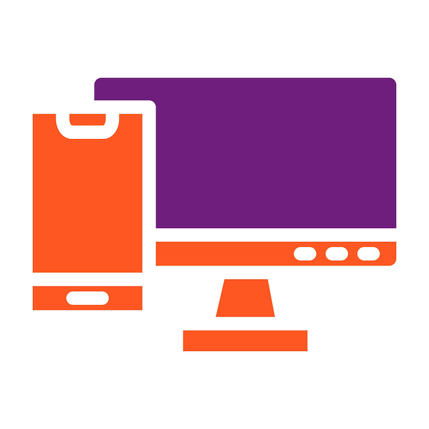 Ilustración de diseño de íconos vectoriales responsivos