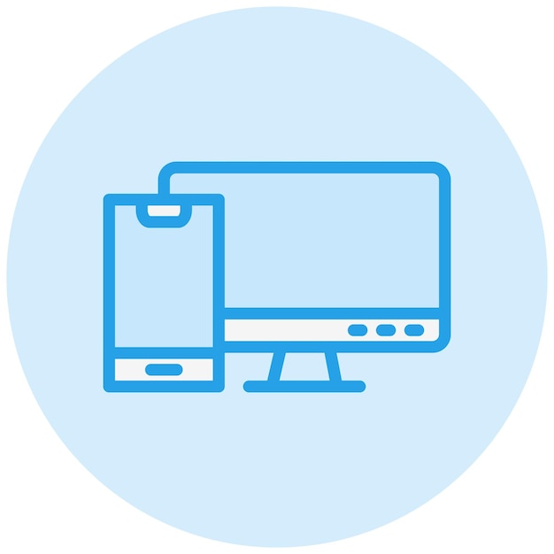 Ilustración de diseño de íconos vectoriales responsivos