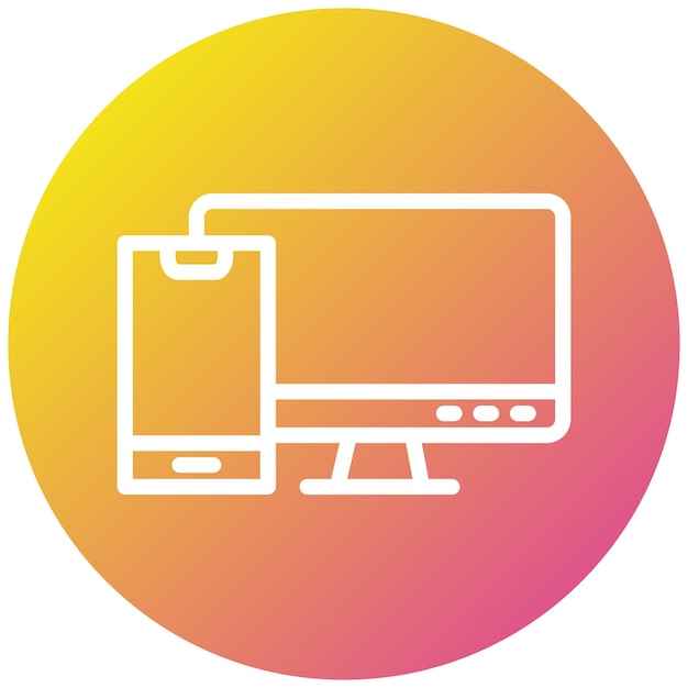 Ilustración de diseño de íconos vectoriales responsivos