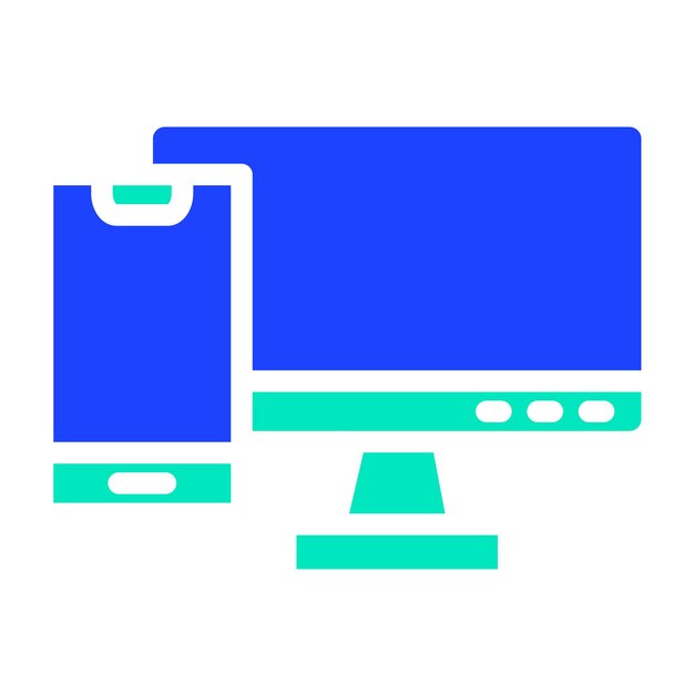 Ilustración de diseño de íconos vectoriales responsivos