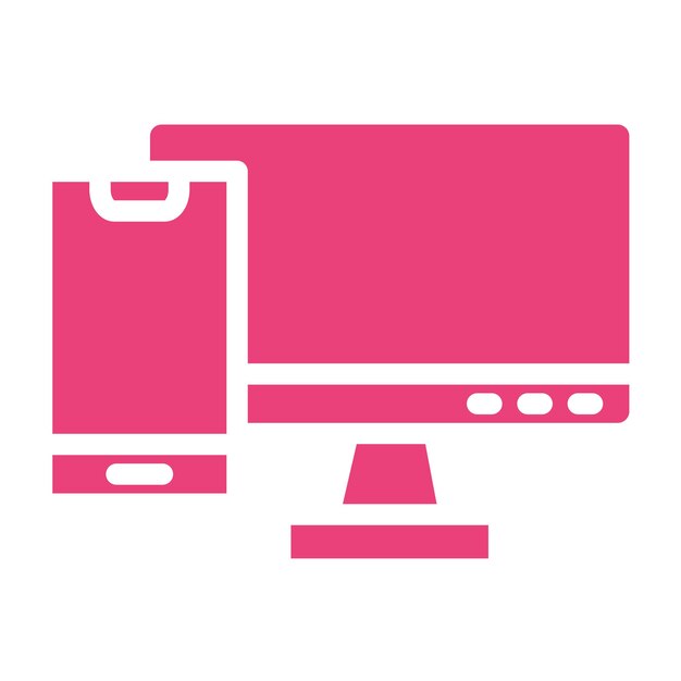 Ilustración de diseño de íconos vectoriales responsivos