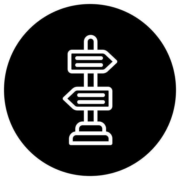 Ilustración del diseño de iconos vectoriales de señalización
