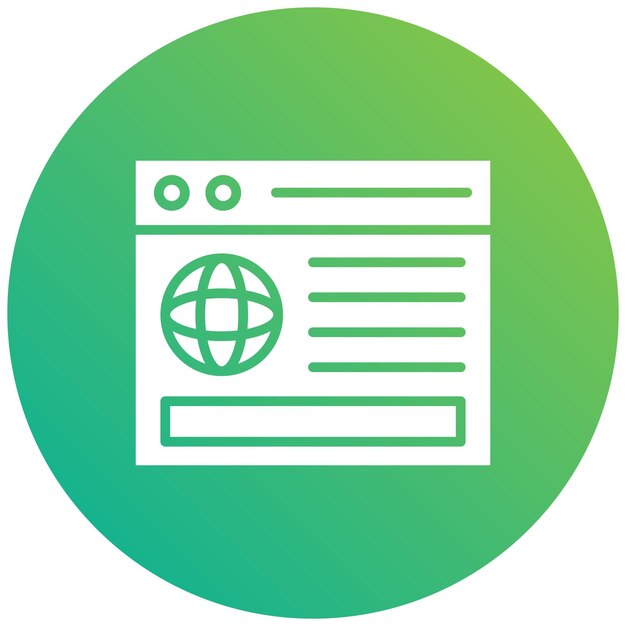 Ilustración de diseño de íconos vectoriales de sitios web