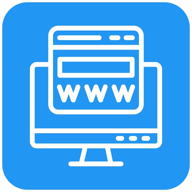 Ilustración de diseño de íconos vectoriales de sitios web