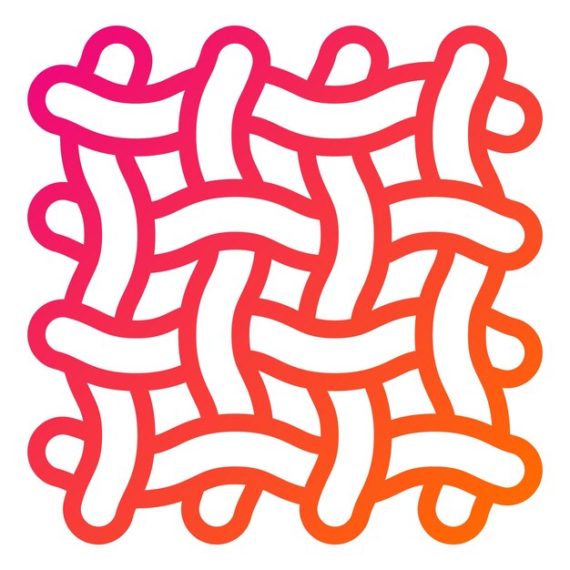 Ilustración de diseño de íconos vectoriales textiles
