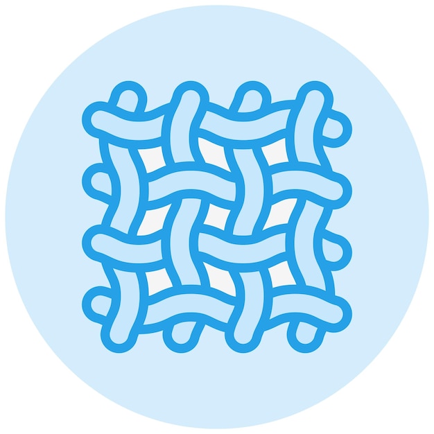 Ilustración de diseño de íconos vectoriales textiles