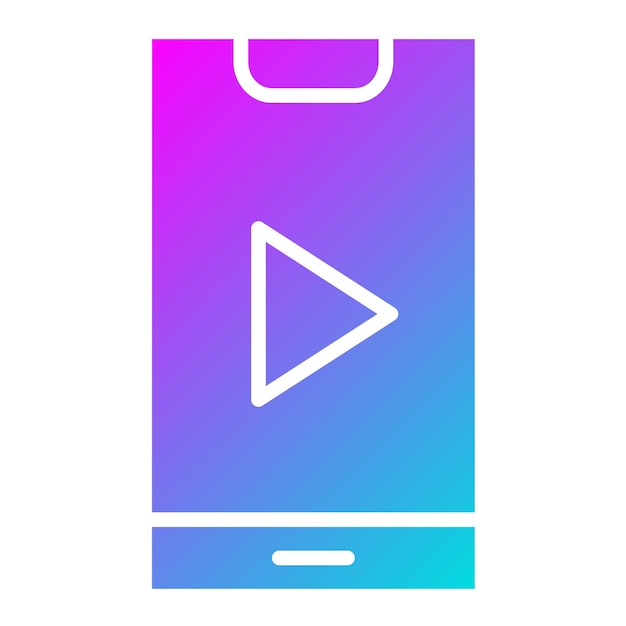Ilustración de diseño de íconos vectoriales de video