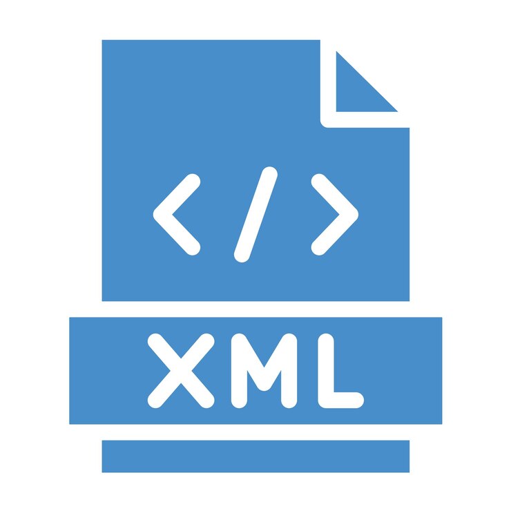 Vector ilustración del diseño de íconos vectoriales de xml