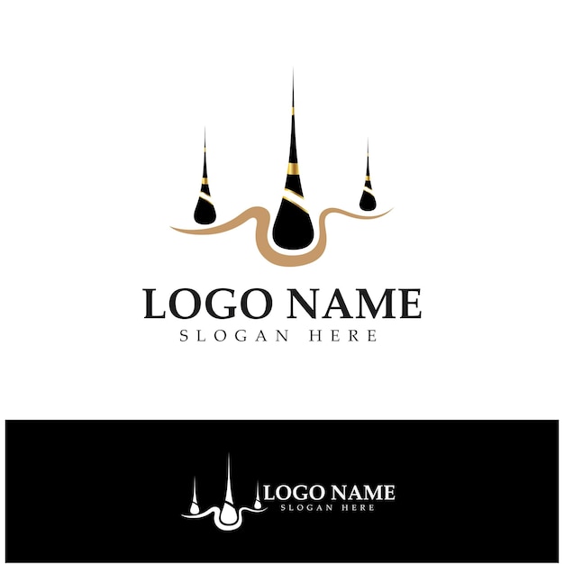 Ilustración de diseño de imagen vectorial de logotipo de eliminación de logotipo de tratamiento capilar