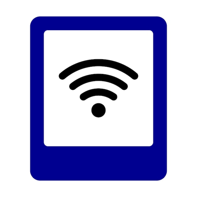 Ilustración del diseño del letrero Wi-Fi vectorial