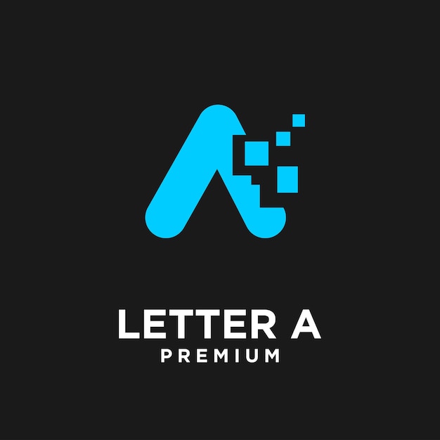 Una ilustración de diseño de logotipo abstracto de letras