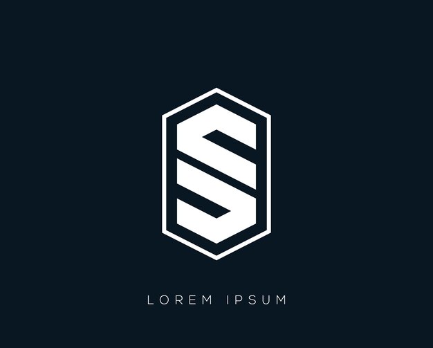 Ilustración de diseño de logotipo creativo y moderno de letra S