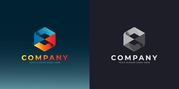 Ilustración de diseño de logotipo hexagonal abstracto de vector, utilizable para la marca de la empresa, corporativa, tecnología de la industria.Icono de web utilizable