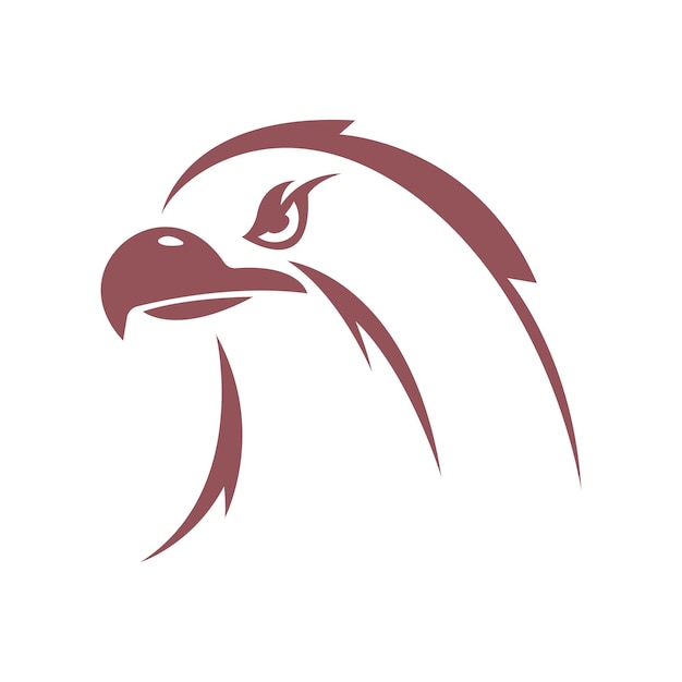 Ilustración de diseño de logotipo de icono de águila