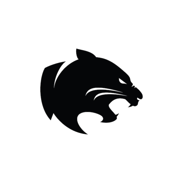 Ilustración del diseño del logotipo del icono de Black Phanter