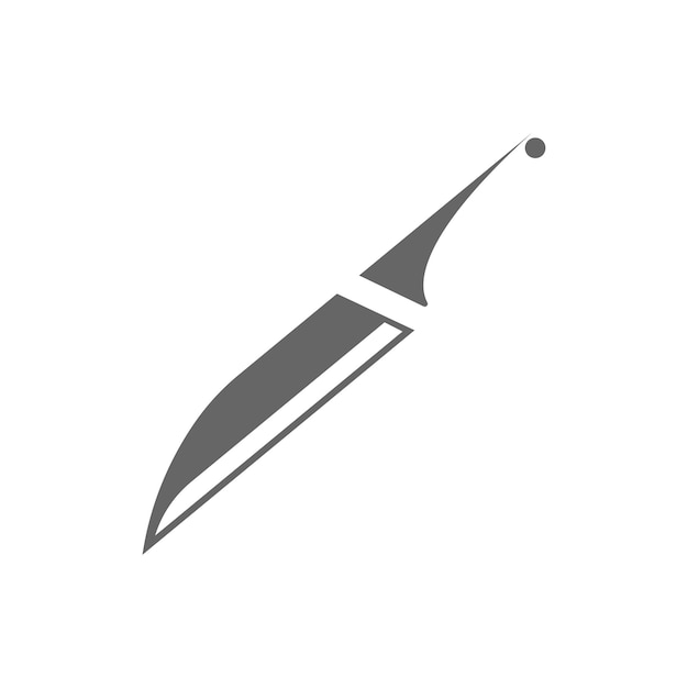 Ilustración de diseño de logotipo de icono de cuchillo