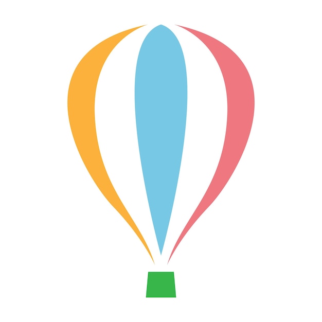 Ilustración de diseño de logotipo de icono de globo de aire