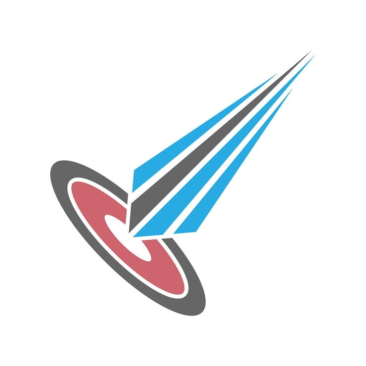 Vector ilustración de diseño de logotipo de icono de meteorito