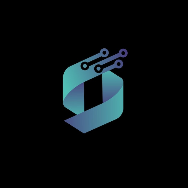 Ilustración de diseño de logotipo de letra S Tech Diseño de logotipo digital S Tech