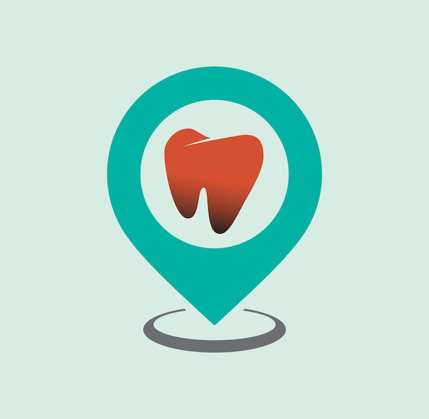 Ilustración de diseño de logotipo de odontología pediátrica