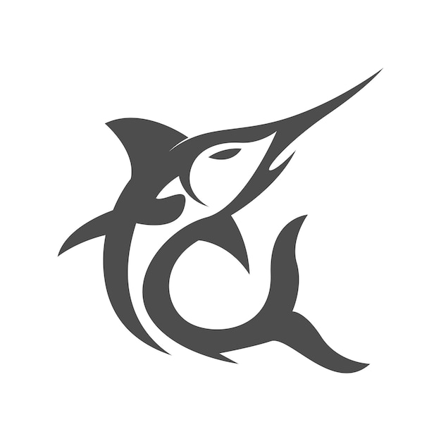 Ilustración de diseño de logotipo de pescado