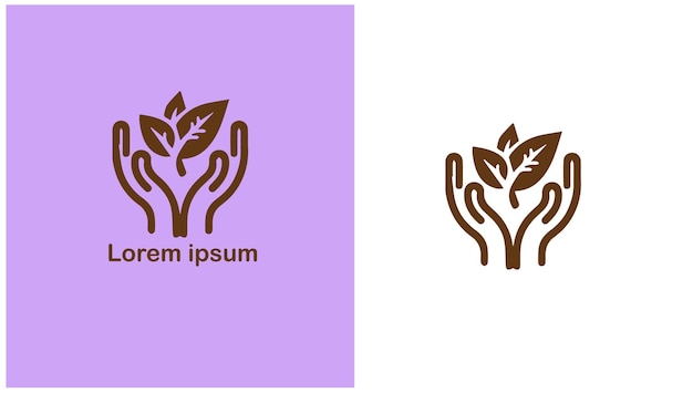 Ilustración del diseño del logotipo único de Vegan Plant-based Meatfree Dairyfree