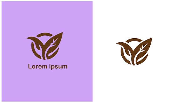 Ilustración del diseño del logotipo único de Vegan Plant-based Meatfree Dairyfree