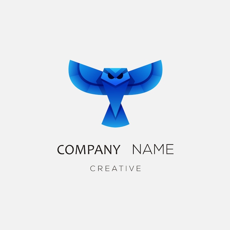 Vector ilustración de diseño de logotipo de vector de objeto doble degradado