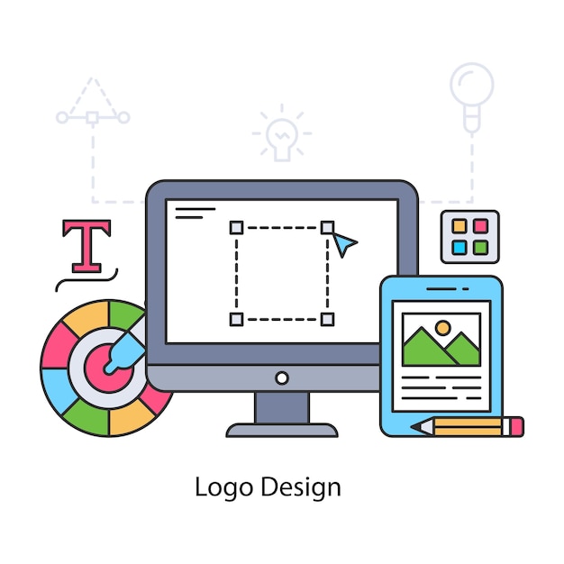 Vector ilustración de diseño de logotipo vectorial editable