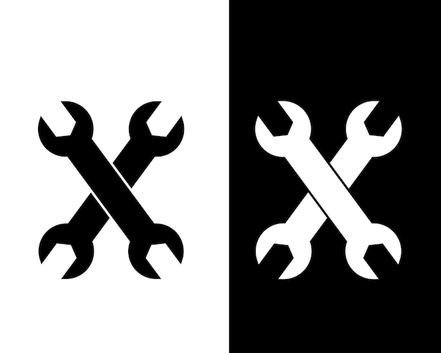 Ilustración del diseño del logotipo vectorial del icono de la llave