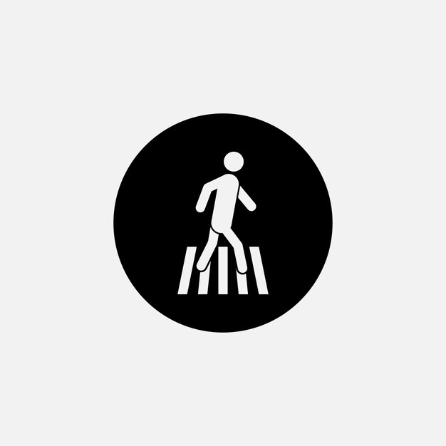 Ilustración del diseño del logotipo vectorial del icono de la pasarela