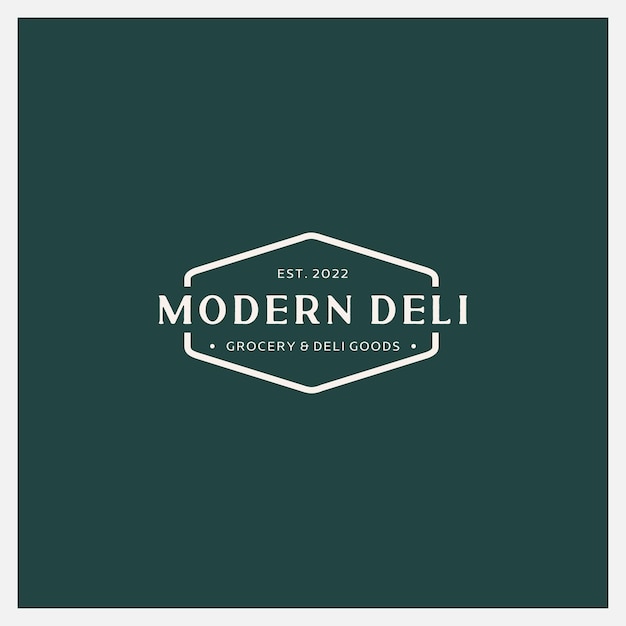 ilustración de diseño de logotipo vintage moderno