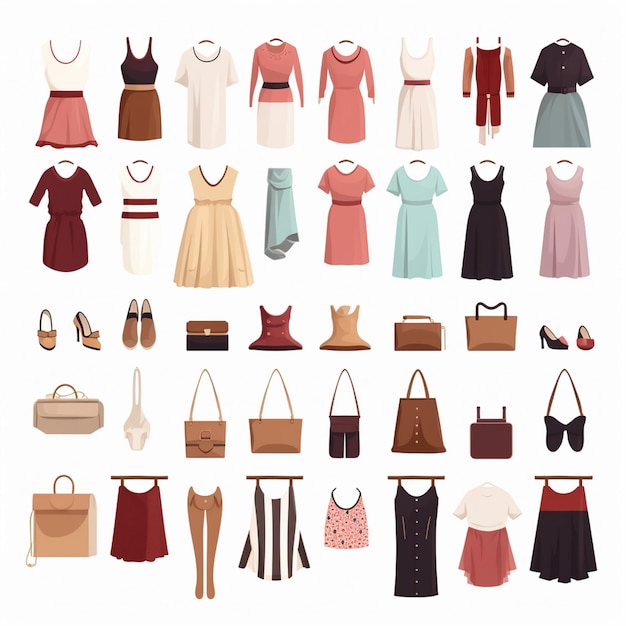 Ilustración diseño de moda fondo gráfico impresión vectorial arte textil vintage retro whi