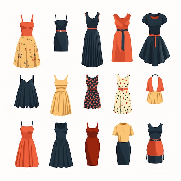 Ilustración diseño de moda fondo gráfico impresión vectorial arte textil vintage retro whi