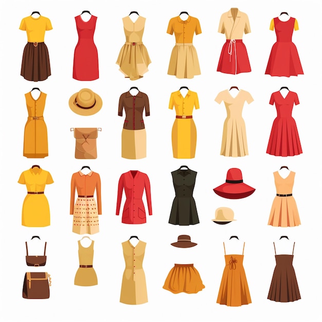 Ilustración diseño de moda fondo gráfico impresión vectorial arte textil vintage retro whi