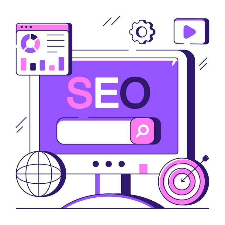 Vector una ilustración de diseño de moda de seo