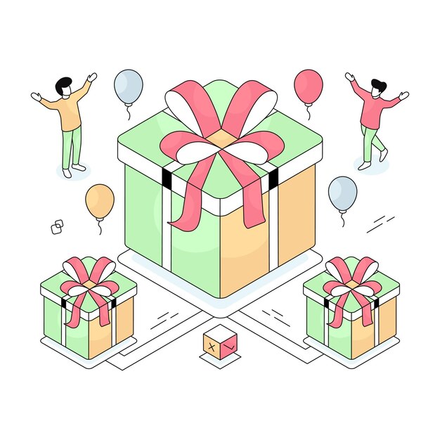Ilustración de diseño moderno de compras de zapatos móviles