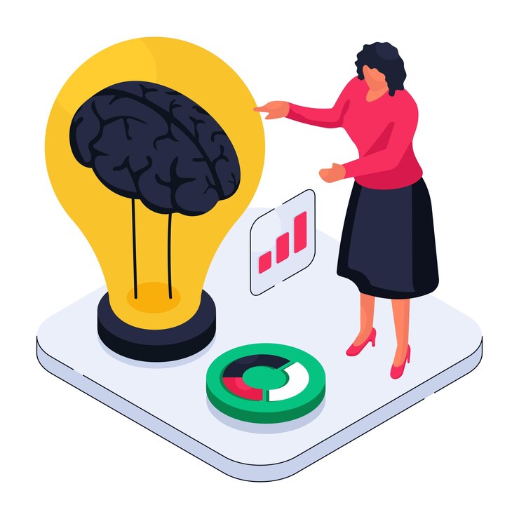 Vector ilustración de diseño moderno de una idea de negocio