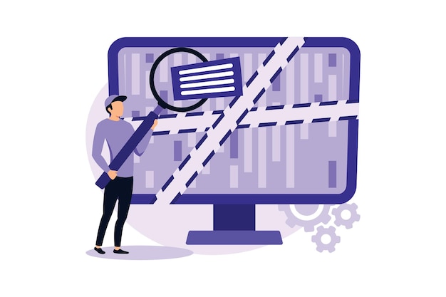 ilustración de diseño moderno plano