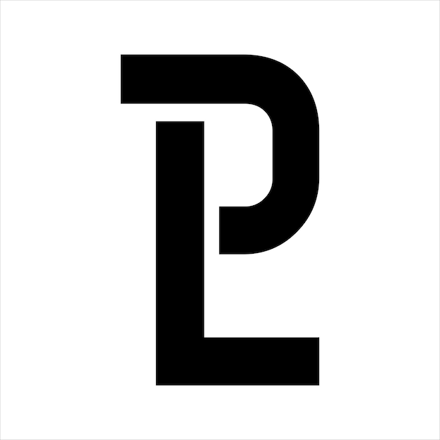 Ilustración del diseño del monograma del logotipo