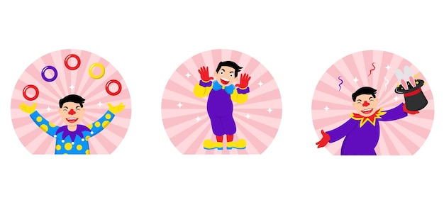 Ilustración de diseño de paquete plano April Fools