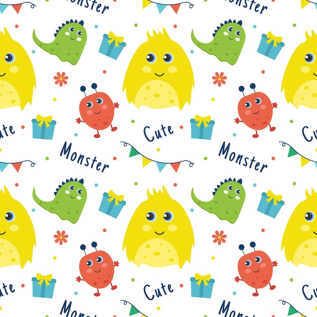Ilustración de diseño de patrones sin fisuras de sonrisa con carácter sonriente y cara de felicidad