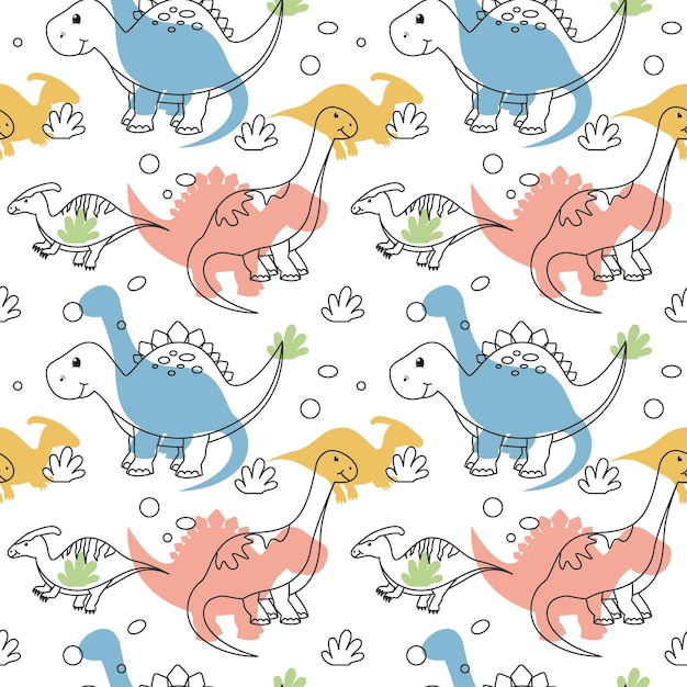 Ilustración de diseño de patrones sin fisuras de sonrisa con carácter sonriente y cara de felicidad