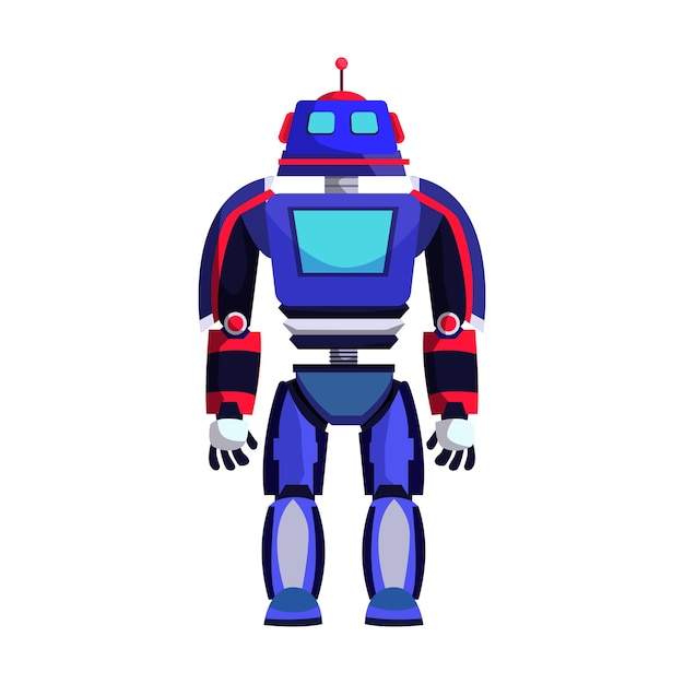 Ilustración de diseño de personajes de asistente de robot