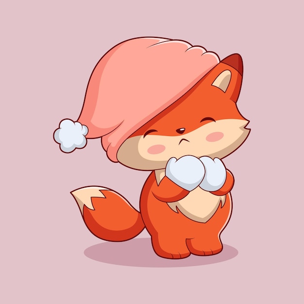 Ilustración del diseño de personajes de Cute Fox