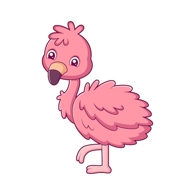 Ilustración del diseño de personajes de Flamingo