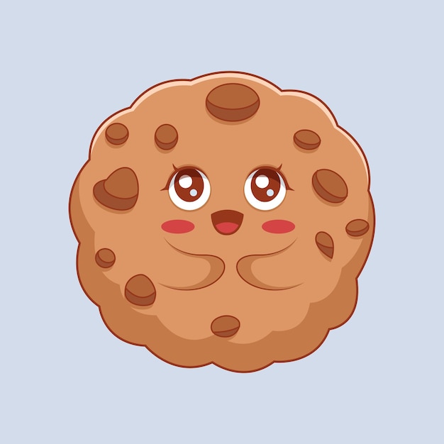 Ilustración de diseño de personajes de galletas lindas
