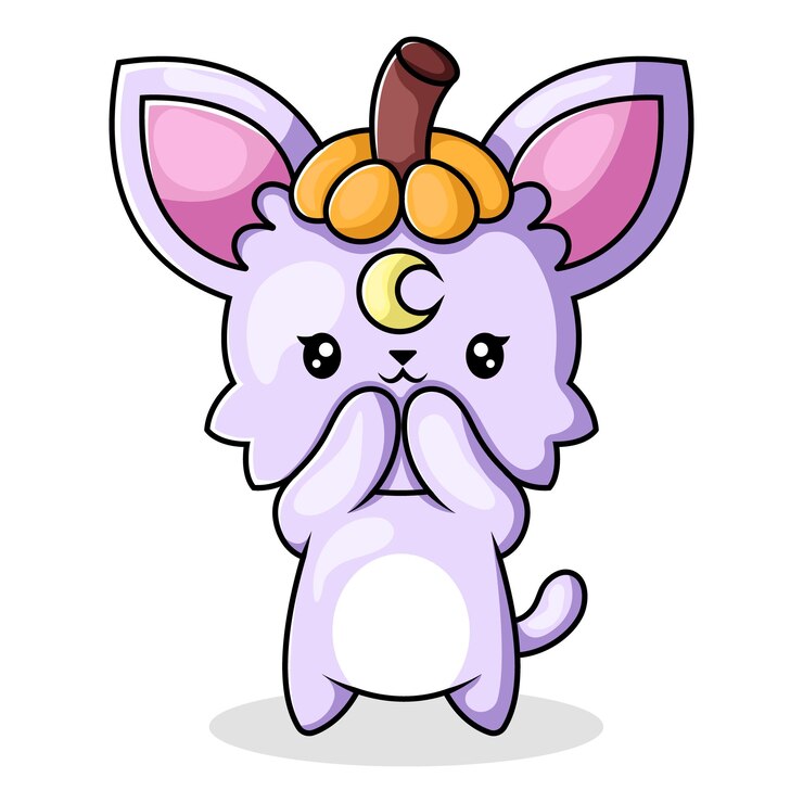 Vector ilustración de diseño de personajes de gatos lindos