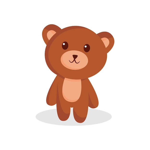 Ilustración de diseño de personajes de oso lindo