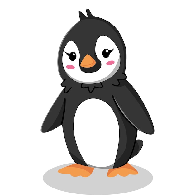 Ilustración de diseño de personajes de pingüinos